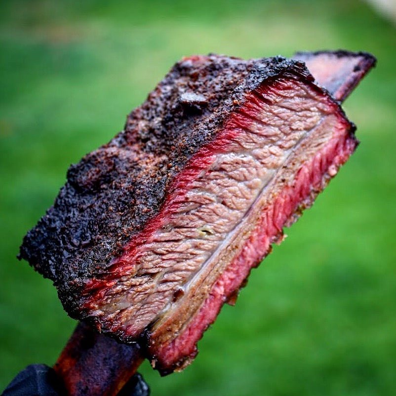 Beef short ribs seasoned with Smokey Q Beef Rub - SmokeyQ